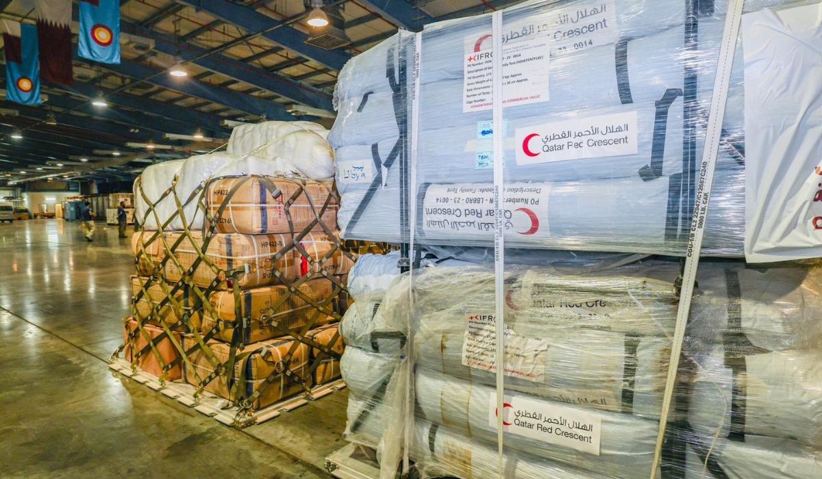 Qatari plane with field hospital lands in flood hit Benghazi Libya